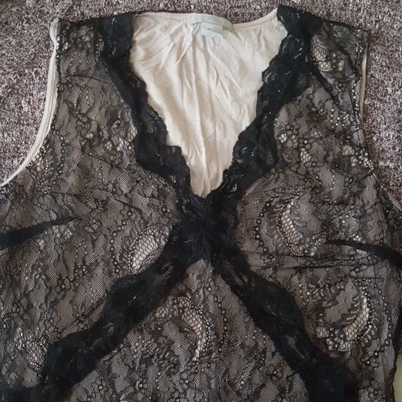 Black & Lace H&M top, size:M - Picture 2 of 2